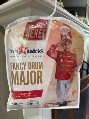 Red Drum Major Costume for Kids